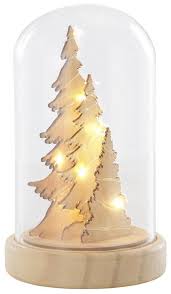home affaire led baum in glasglocke beleuchtete cloche online kaufen otto led baum led glasglocke