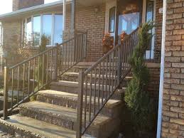 Both should rest on the decking. Handrail Installation Pittsburgh Bethel Park Washington Deck Stair Porch Railing Installation Company