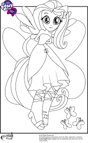 My Little Pony Equestria Coloring Photo Ideas Mlp Fluttershy Girls Pages Stephenbenedictdyson