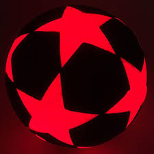 Light Up Led Soccer Ball Star Design Soccer Ball Star Designs Glow In The Dark