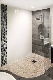 The lack of obstructions provide a seamless transition from the rest of the bathroom into the shower area. 37 Best Walk In Shower Tile Ideas That Will Inspire You Walkinshower Walkinshowerideas Tileideas Bat Bathroom Remodel Shower Doorless Shower Small Bathroom