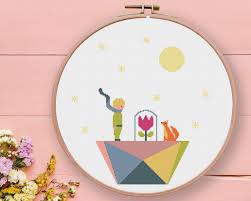 Free and good quality counted cross stitch patterns to print. Little Prince Cross Stitch Pattern Stitchyluna
