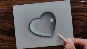 I started drawing from scratch. Heart Waterdrop Drawing With Pencils Step By Step Youtube Pencil Drawings Easy Drawings Pencil Sketch Drawing