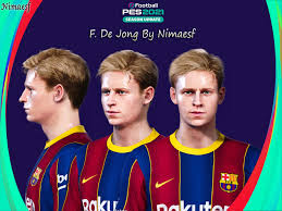 Frenkie de jong (born 12 may 1997) is a dutch professional footballer who plays as a midfielder for spanish club barcelona and the netherlands national team. Pes 2021 Frenkie De Jong Face By Nimaesf Pes Patch