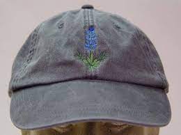 Embroidered Bluebonnet Hat By Price Embroidery And Apparel Blue Bonnets Embroidered Hats How To Wash Hats