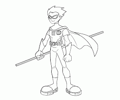 If not, let them use their imagination when coloring in day 7 of our free christmas coloring pages. Teen Titans Go Robin Coloring Page Coloring Home