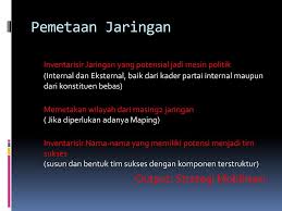 Maybe you would like to learn more about one of these? Manajemen Strategi Pemenangan Pemilu Ppt Download