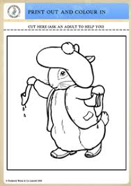 Peter Rabbit Colouring Sheet 5 Bunny Coloring Pages Peter Rabbit And Friends Benjamin Bunny