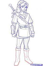 Breath of the wild drawing tutorials for beginners and advanced. Step 10 How To Draw Link From Zelda Zelda Drawing Drawings Drawing Tutorial