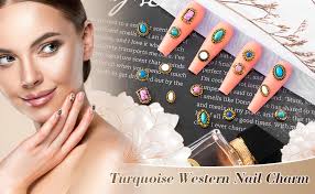 Amazon.com: HINZIC 20Pcs Western Nail Charm 3D Vintage Turquoise Daisy Nail  Art Rhinestones Blue White Pink Marble Gems Jewel Accessories for Acrylic  Nails Women Valentines Wedding Prom Decorations : Beauty & Personal