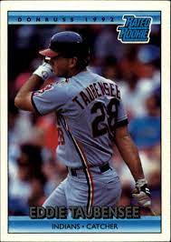 1992 donruss baseball cards the rookies. 1992 Donruss Baseball Card 18 Eddie Taubensee Rr Rookie Ebay