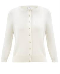 Allude V Neck Wool Blend Cardigan Pink Shopstyle