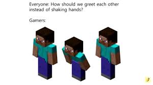 3 Minecraft Meme Minecraft In 2020 Memes Minecraft Shake Hands