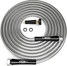 Titan 100ft Garden Hose Newest Metal Water Hose With Solid Aluminum 360 Degree Metal Garden Hose Garden Hose Stainless Steel Hose
