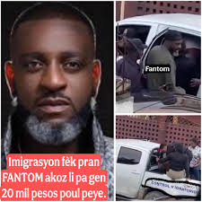 MEN ZEN!!! Woy!!! Imigrasyon SENDOMENG fèk pran atis FANTOM pandan li tap  bwè ak anpe lòt ti epav devan Barbershop li a nan LAS AMERICAS, Yo mande 20  Mil pesos pou yo