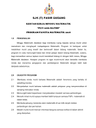 Kertas kerja didefinisikan sebagai makalah (artikel atau rencana) bertulis yang mengandungi makluman lengkap cadangan tertentu. Kertas Kerja Minggu Matematik 2018