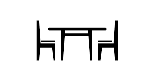 Dining Room Furniture Of A Table With Chairs Free Vector Icons Designed By Freepik Vector Icon Design Icon Design Icon