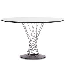 vitra dining table by isamu noguchi o 121 cm weiss chrom weiss h 72 jetzt bestellen unter table a manger ronde table salle a manger table a manger moderne