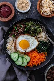 Bibimbap Recipe Korean Beef Rice Bowl Recipe Bibimbap Recipe Beef And Rice Korean Beef