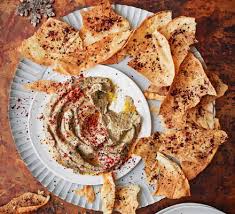 Baba Ganoush Sesame Crackers Recipe Bbc Good Food