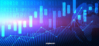 Blue Stock Market Data K Line Background Illustration Stock