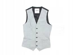 Details About J Topman Mens Vest Tailored Grey Size 34