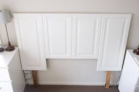 A Thousand Words Diy Headboard From Cabinet Doors Diy Cabinet Doors Diy Furniture Diy Headboard