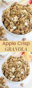 Homemade Apple Cinnamon Granola Recipe Cupcakes Kale Chips Recipe Easy Granola Recipe Granola Recipes Easy Granola