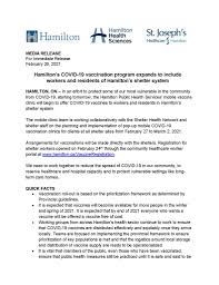 This list of providers are currently vaccinating eligible populations which includes City Of Hamilton On Twitter Hamilton S Covid 19 Vaccination Program Expands To Include Workers And Residents Of Hamilton S Shelter System Release Https T Co Y2dvzqmuck Hamont Https T Co Wlnqamyzgw