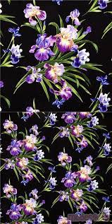 Michael Miller Fabric With Big Iris Flower Iris Flowers Michael Miller Fabric Michael Miller