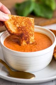 The best place for tomato soup is sitting in a cushy window seat on a snowy winter afternoon in a warm sweater and socks. Easy Tomato Soup Recipe For Two Baking Mischief