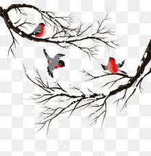 Bird On Tree Branch Png Creative Winter Bird Winter Trees Creative Winter Png Winter Winter Png Transparent Clipart Image And Psd File For Free Download White Flower Png Winter Trees Winter Bird