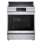  6.3 cu. ft. Smudge-Resistant Stainless Steel Slide-In Electric Air Fry Range with InstaView and Air Sous-Vide LG Studio