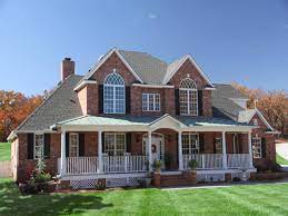 Well you're in luck, because here they come. Two Story Brick House Plans Front Porch House Plans 173586
