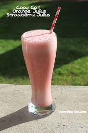 Copy Cat Orange Julius Strawberry Julius Recipe Strawberry Julius Recipe Smoothie Drinks Orange Julius