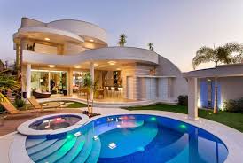 Outdoor Swimming Pool Design Ideas That S 21 Extremely Stunning Swimming Pool Design Ju Luxury Homes Dream Houses Mediterranean Homes Exterior House Exterior