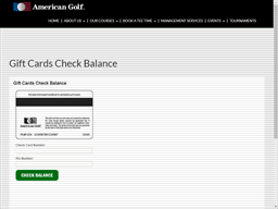 We would love to hear from you contact our team. American Golf Gift Card Balance Check Balance Enquiry Links Reviews Contact Social Terms And More Gcb Today