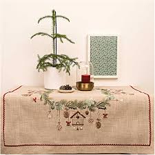 Check spelling or type a new query. Rico Design Complete Embroidery Kit Christmas Tablecloth Kit Bird House Kit 90 X 90 Cm Elizabeth Rocca