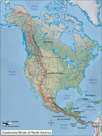 Map of the Continental Divide in North America | U.S. Geological Survey