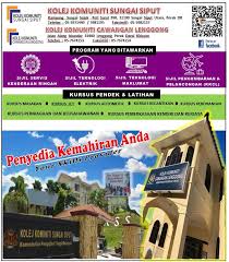31100 sungai siput (u) perak. Tahun 2020 Akan Berakhir Kolej Komuniti Sungai Siput Facebook