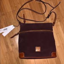 brand new wine color dooney bourke crossbody nwt