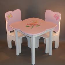 Little Girls Table Chair Set Butterflies Fairies Pink Kids Chairs Tea Party Table Table And Chairs
