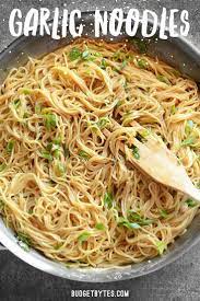 Quick Easy Garlic Noodles Sweet Savory Addictive Budget Bytes Recipe Noodle Recipes Easy Asian Noodle Recipes Garlic Noodles