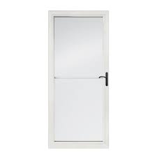 Check spelling or type a new query. Andersen 34 X 80 In 3000 Series White Prehung Right Hand Outswing Aluminum Retractable Anytime Storm Door Traditio Aluminum Storm Doors Storm Door Custom Door