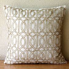 Art Silk Ivory Throw Cushion Cover 16x16 Etsy In 2021 Ivory Throw Pillows Throw Pillows Decorative Throw Pillow Covers