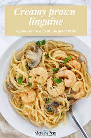 Creamy Prawn Linguine Recipe Prawn Linguine Creme Fraiche Recipes King Prawn Recipes