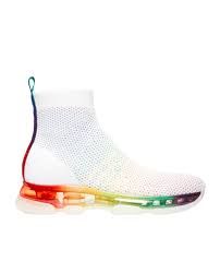 Knit crochet baby booties newborn socks handmade shoes deep. Michael Kors Michael Kors Kendra Athletic Stretch Knit Mesh Rainbow Sock Sneaker Shoes Rainbow 6 Walmart Com Walmart Com
