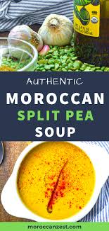 Split Pea Soup Quick Easy Moroccan Recipe Moroccanzest Recipe Split Pea Soup Split Pea Soup Recipe Pea Soup