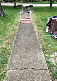 Thin pavers will snap in half once the score line is deep enough. Installing Brick Pavers Over Existing Cement Sidewalk