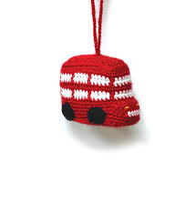 Check out our knitted bus selection for the very best in unique or custom, handmade pieces from our shops. Christmas Tree Decoration Double Decker Bus Ana Gibb Designer Knitwear Bright Ideas For Kids